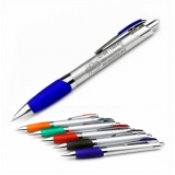 caneta plástica metalizada para comprar Vila Romana
