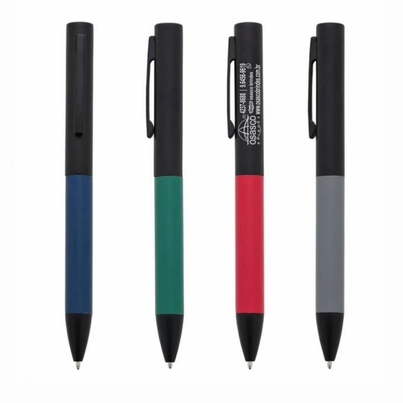 caneta metálica com logotipo para empresa