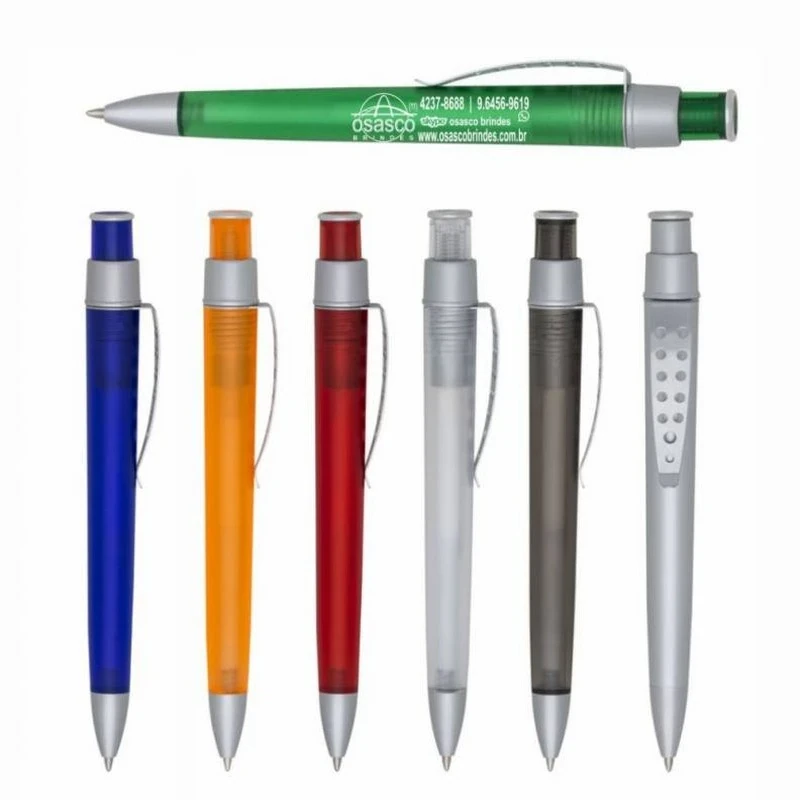 caneta plástica personalizada