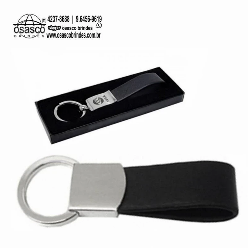 chaveiros de couro personalizado