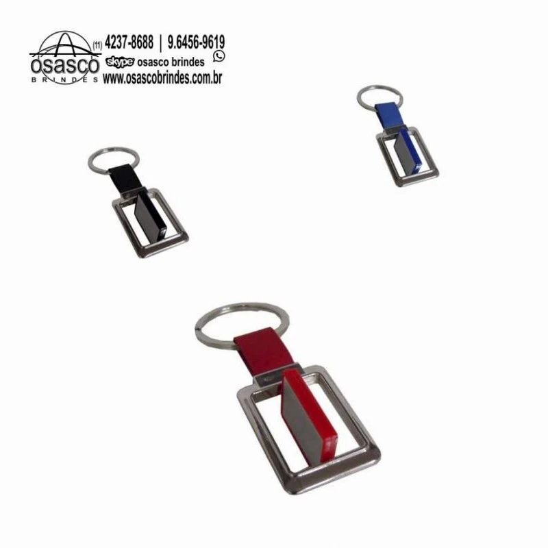 chaveiros metálico giratório