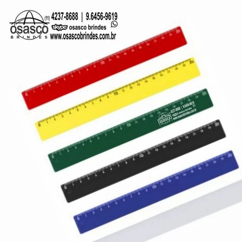 régua escolar personalizada